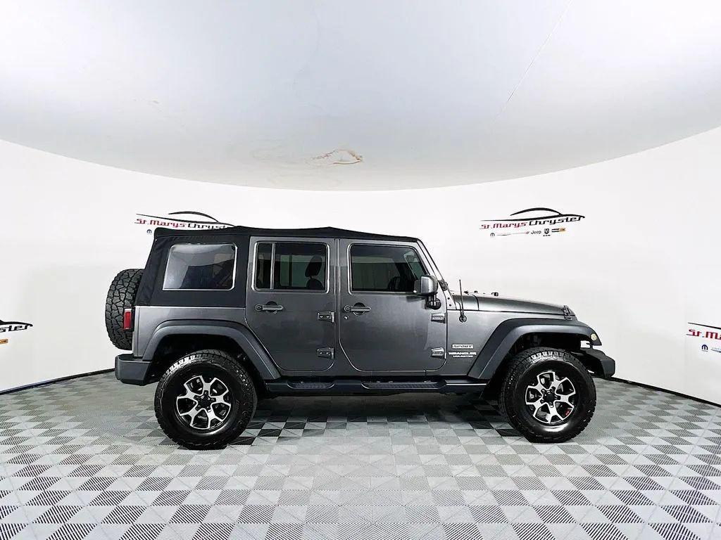 used 2017 Jeep Wrangler Unlimited car, priced at $14,200