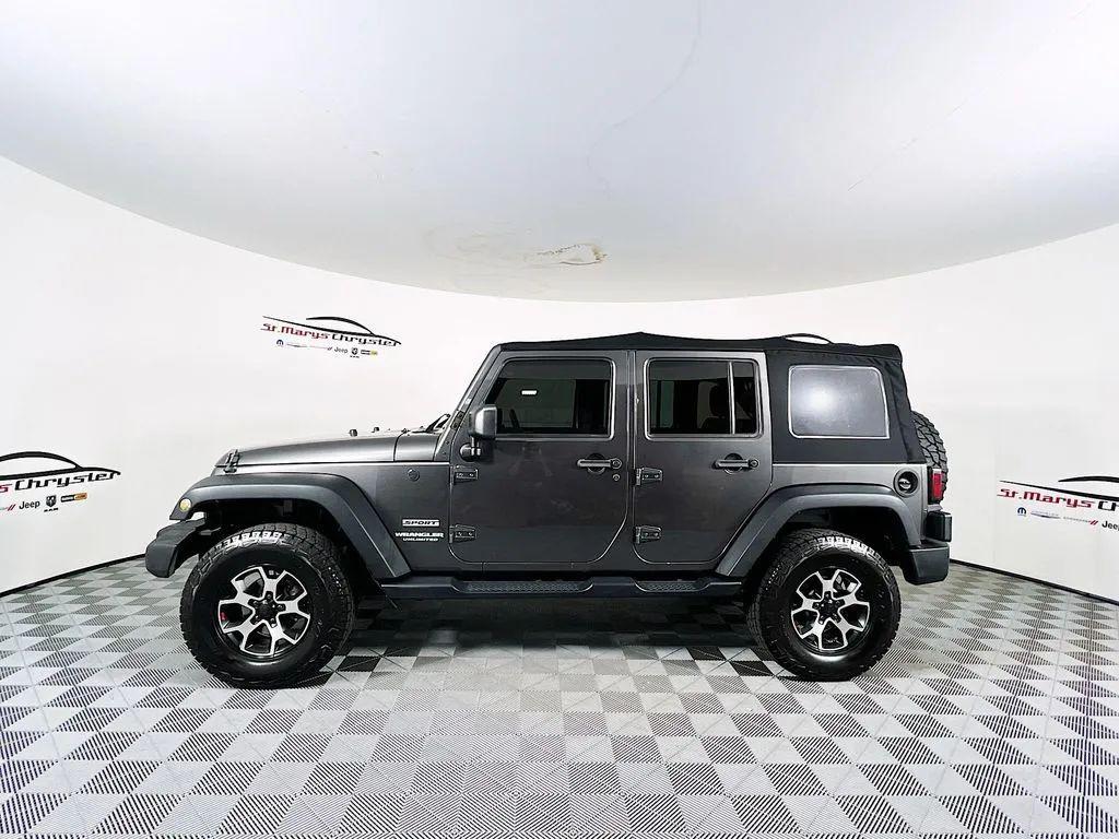 used 2017 Jeep Wrangler Unlimited car, priced at $14,200