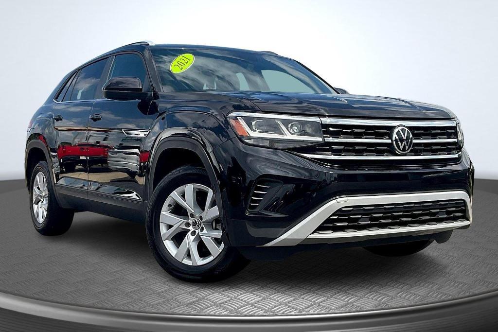 used 2021 Volkswagen Atlas Cross Sport car, priced at $20,455