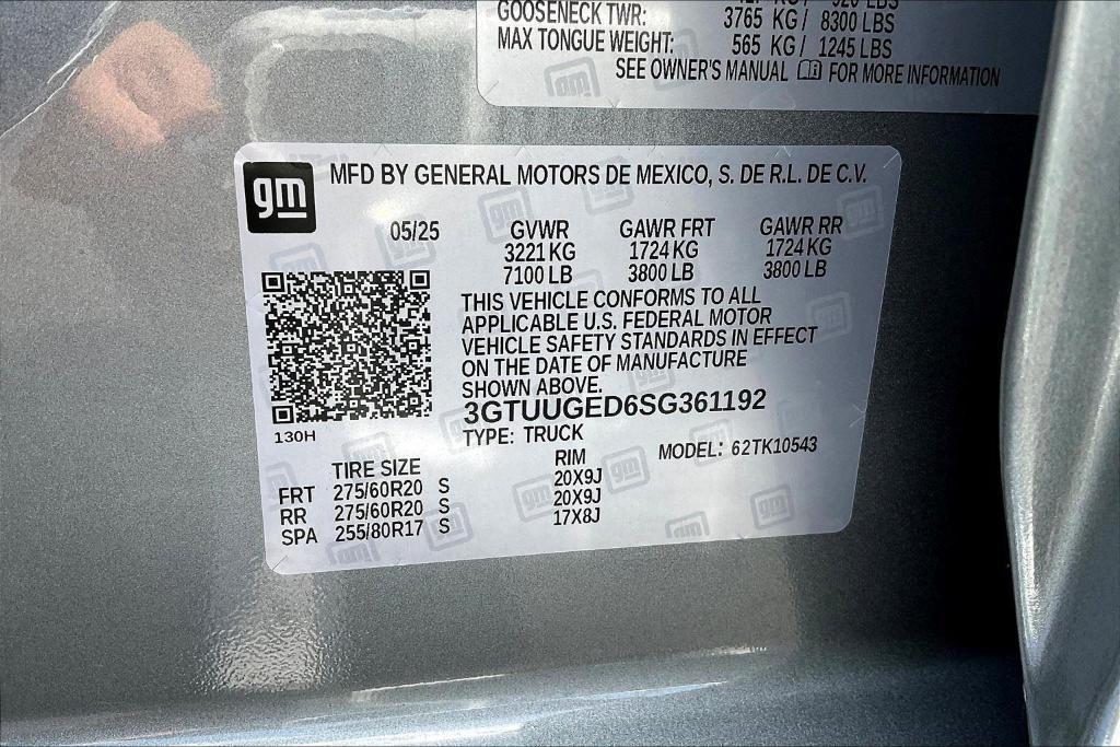 new 2025 GMC Sierra 1500 car, priced at $65,254