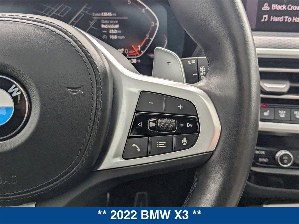 used 2022 BMW X3 car, priced at $35,278