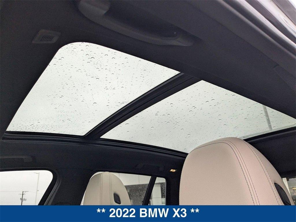 used 2022 BMW X3 car, priced at $35,278