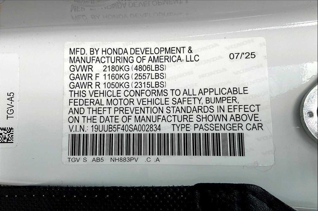 new 2025 Acura TLX car, priced at $47,195