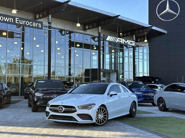 used 2021 Mercedes-Benz AMG CLA 35 car, priced at $31,747