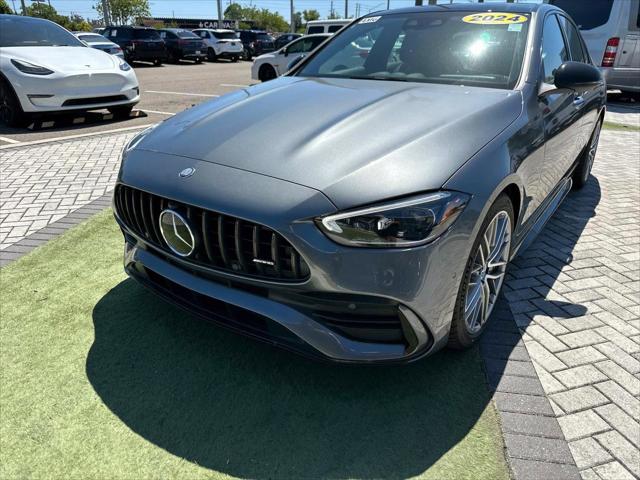 new 2024 Mercedes-Benz AMG C 43 car, priced at $75,505