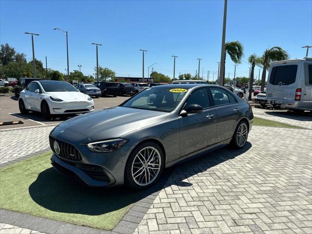 new 2024 Mercedes-Benz AMG C 43 car, priced at $75,505