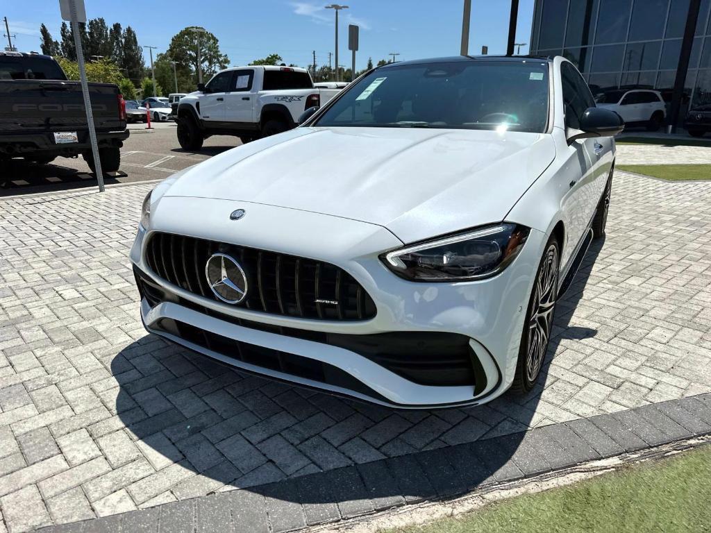 new 2025 Mercedes-Benz AMG C 43 car, priced at $74,210
