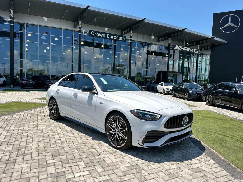 new 2025 Mercedes-Benz AMG C 43 car, priced at $74,210