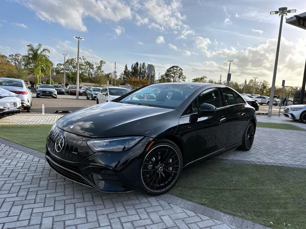 new 2025 Mercedes-Benz AMG EQE car, priced at $120,125