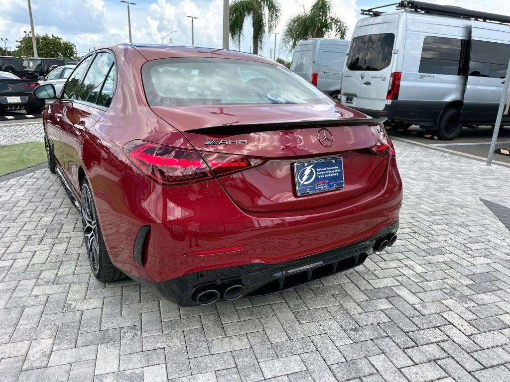 new 2024 Mercedes-Benz AMG C 43 car, priced at $78,895