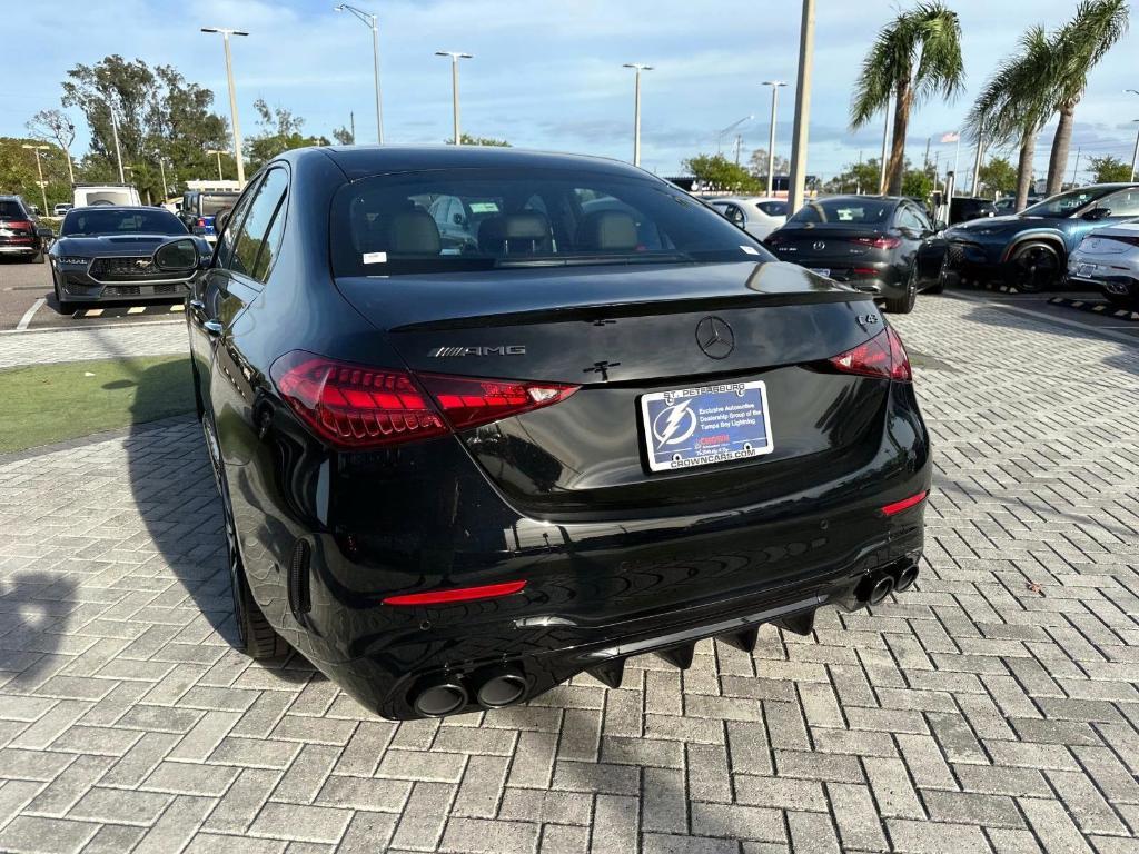 new 2025 Mercedes-Benz AMG C 43 car, priced at $74,845