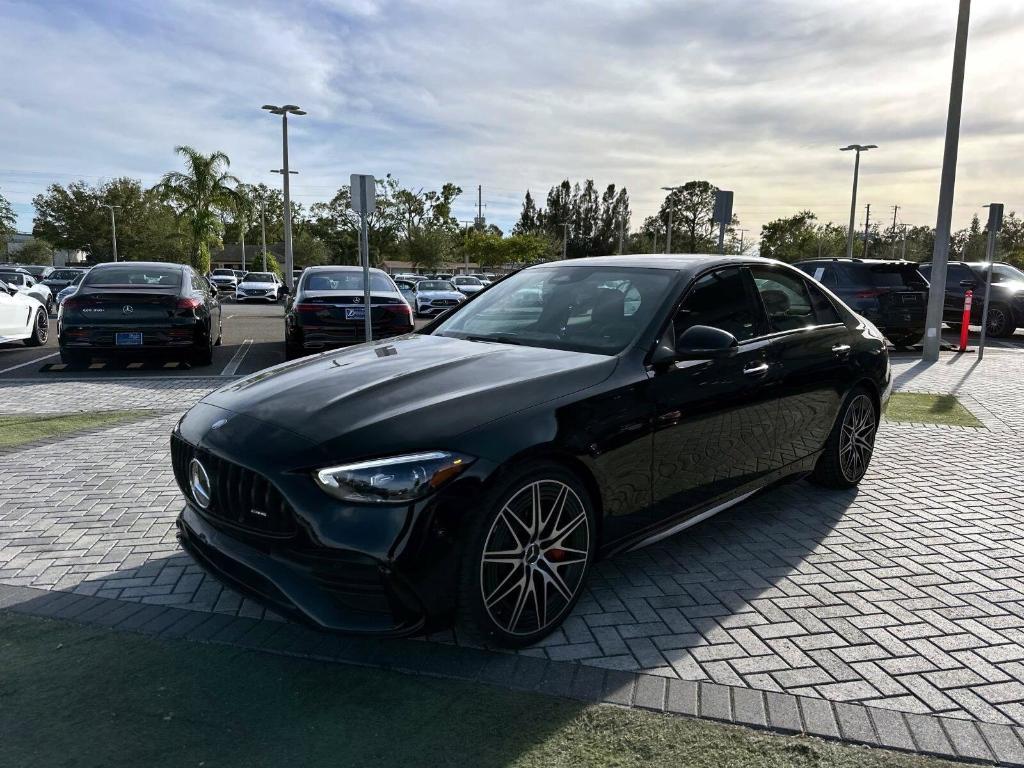 new 2025 Mercedes-Benz AMG C 43 car, priced at $74,845