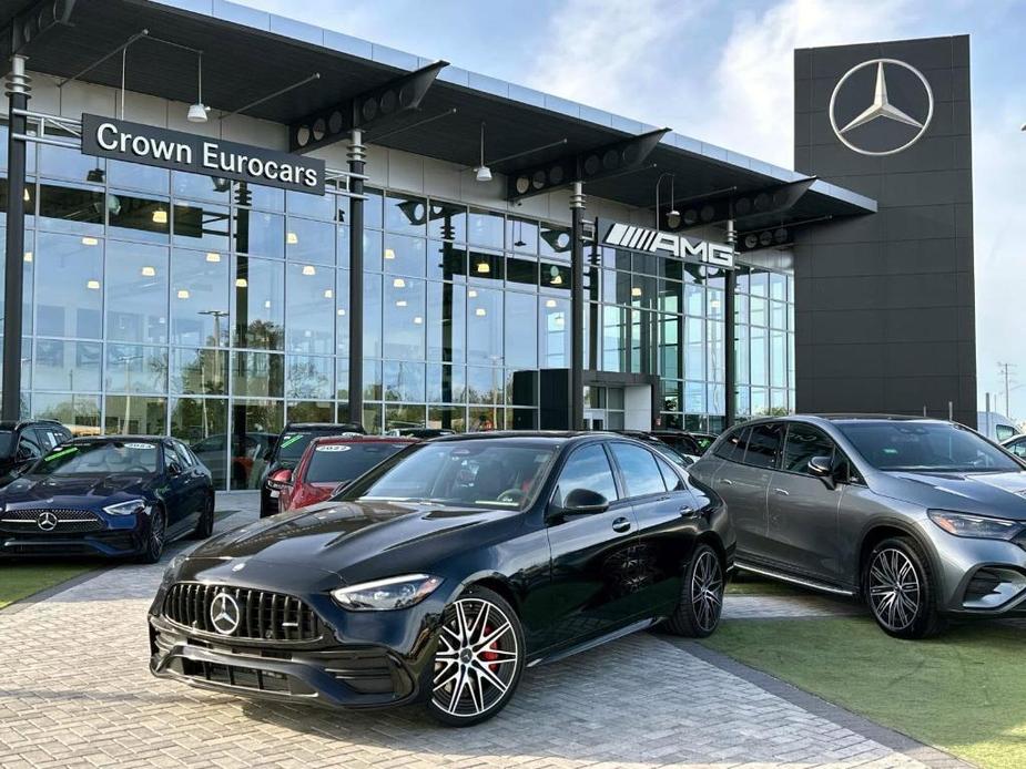 new 2025 Mercedes-Benz AMG C 43 car, priced at $74,845