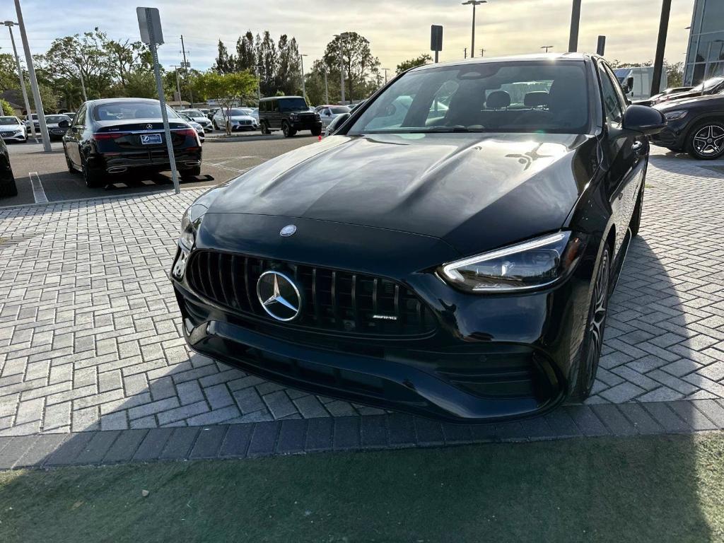 new 2025 Mercedes-Benz AMG C 43 car, priced at $74,845