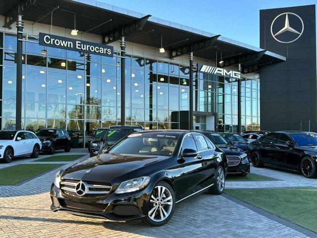 used 2018 Mercedes-Benz C-Class car, priced at $21,988