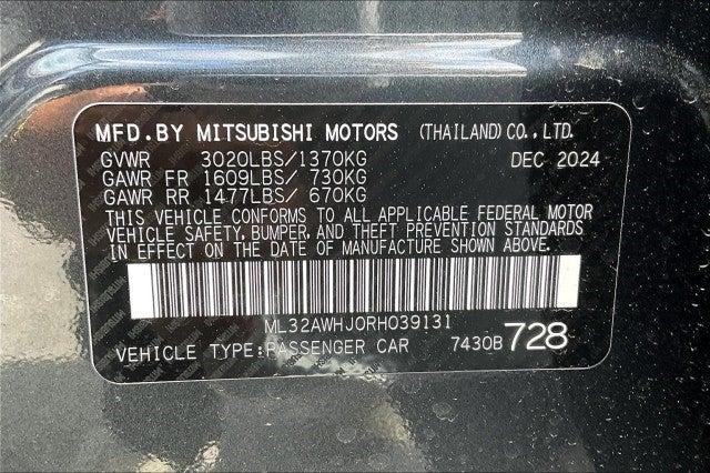 new 2024 Mitsubishi Mirage car, priced at $20,650