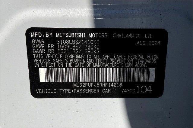 new 2024 Mitsubishi Mirage G4 car, priced at $21,659