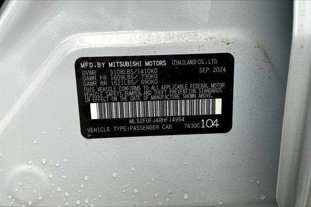 new 2024 Mitsubishi Mirage G4 car, priced at $21,144
