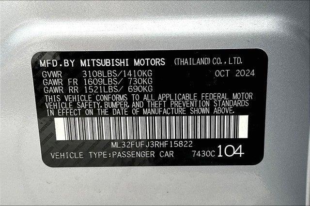 new 2024 Mitsubishi Mirage G4 car, priced at $20,220