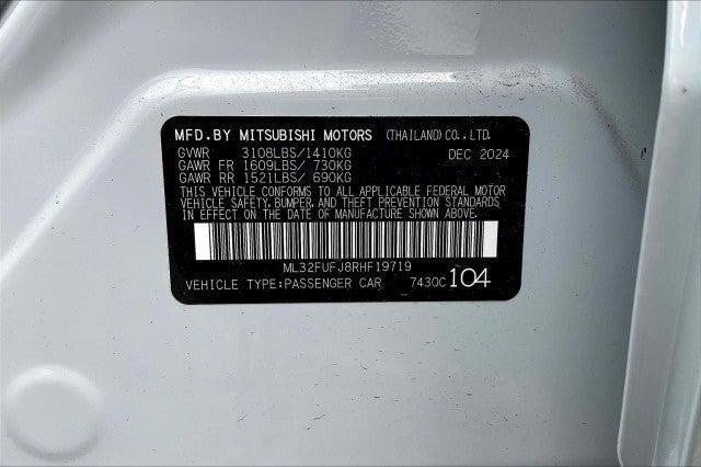 new 2024 Mitsubishi Mirage G4 car, priced at $20,310