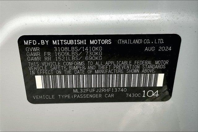 new 2024 Mitsubishi Mirage G4 car, priced at $20,600