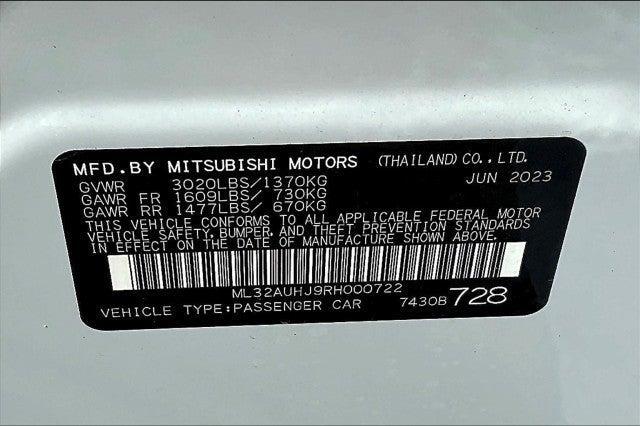 new 2024 Mitsubishi Mirage car, priced at $19,340