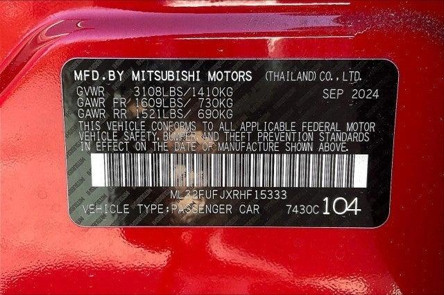 new 2024 Mitsubishi Mirage G4 car, priced at $20,475