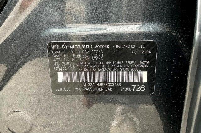 new 2024 Mitsubishi Mirage car, priced at $19,160
