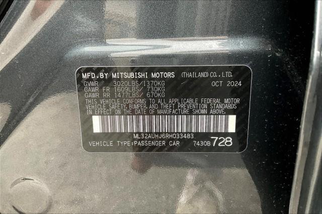 new 2024 Mitsubishi Mirage car, priced at $19,160