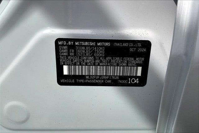 new 2024 Mitsubishi Mirage G4 car, priced at $21,659