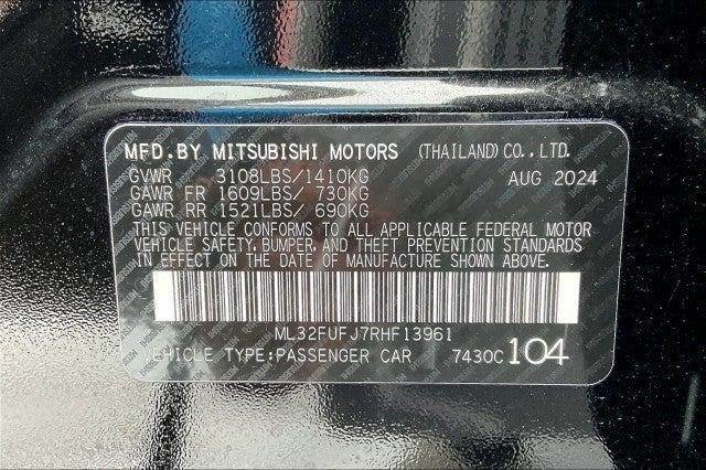 new 2024 Mitsubishi Mirage G4 car, priced at $19,440