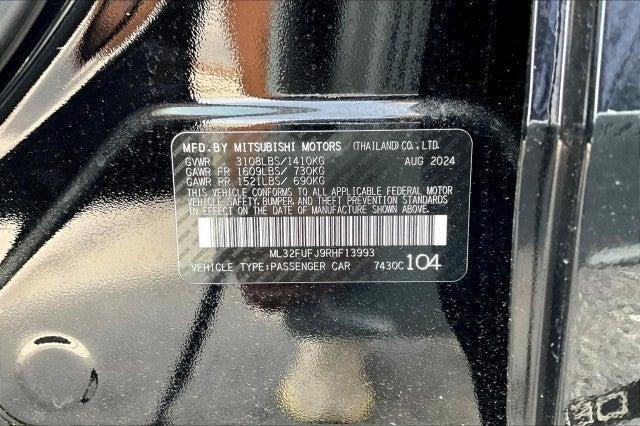 new 2024 Mitsubishi Mirage G4 car, priced at $21,550
