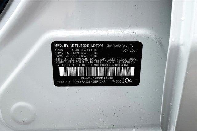 new 2024 Mitsubishi Mirage G4 car, priced at $20,210