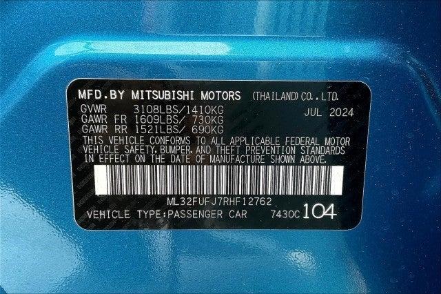 new 2024 Mitsubishi Mirage G4 car, priced at $19,820