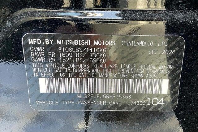 new 2024 Mitsubishi Mirage G4 car, priced at $21,175