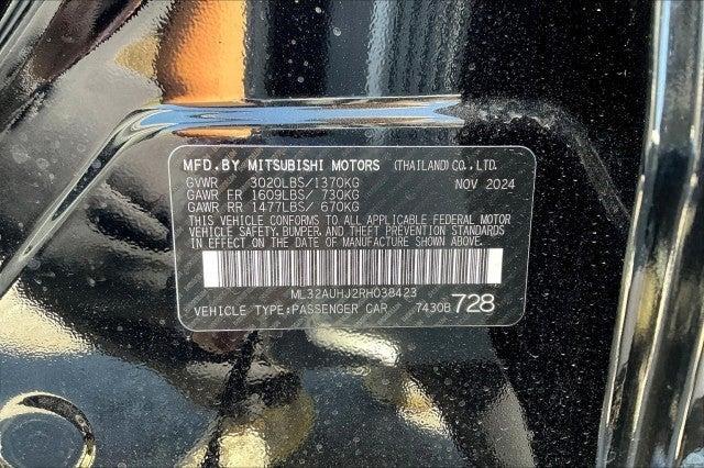 new 2024 Mitsubishi Mirage car, priced at $19,285