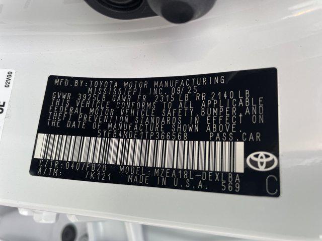 new 2026 Toyota Corolla car, priced at $24,463