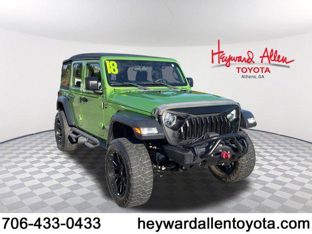 used 2018 Jeep Wrangler Unlimited car, priced at $23,498