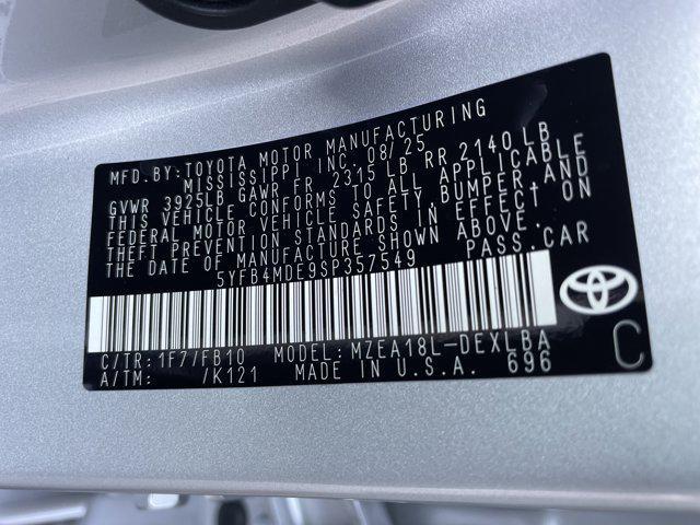 new 2025 Toyota Corolla car, priced at $23,984