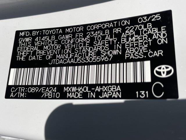 new 2025 Toyota Prius car, priced at $36,100
