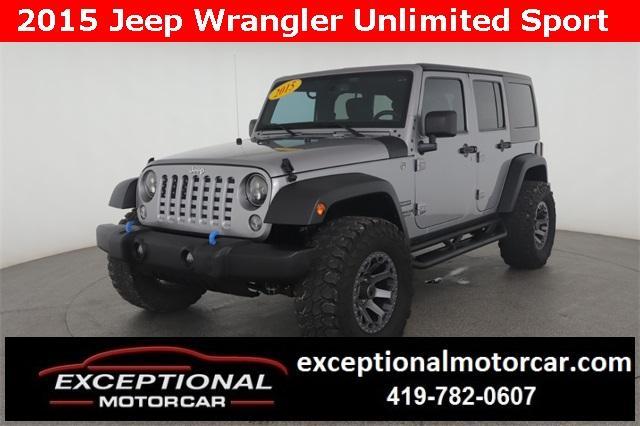 used 2015 Jeep Wrangler Unlimited car, priced at $19,648