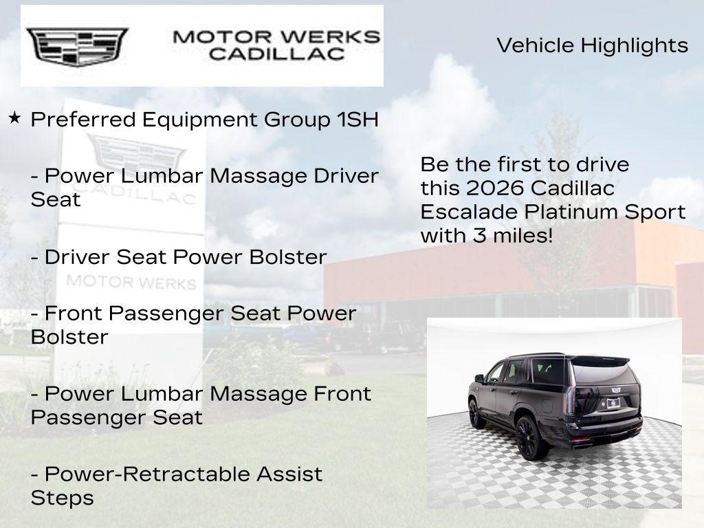 new 2026 Cadillac Escalade car, priced at $132,945
