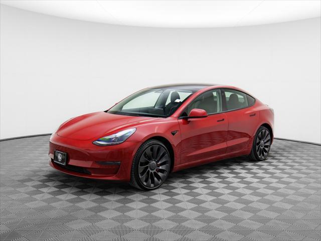 used 2022 Tesla Model 3 car, priced at $31,199