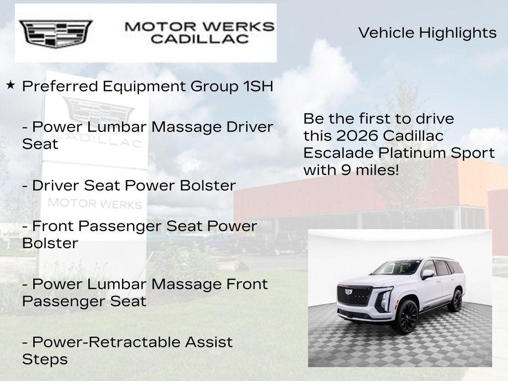 new 2026 Cadillac Escalade car, priced at $133,280