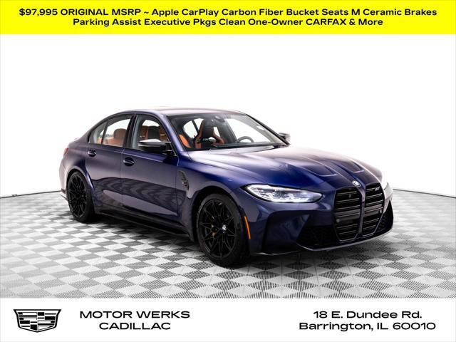 used 2023 BMW M3 car, priced at $87,495