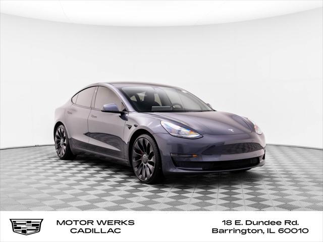 used 2022 Tesla Model 3 car, priced at $35,495