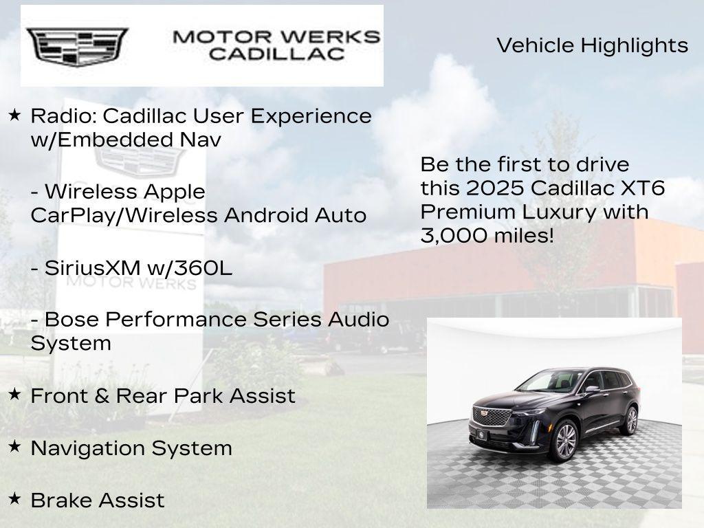 new 2025 Cadillac XT6 car, priced at $54,000