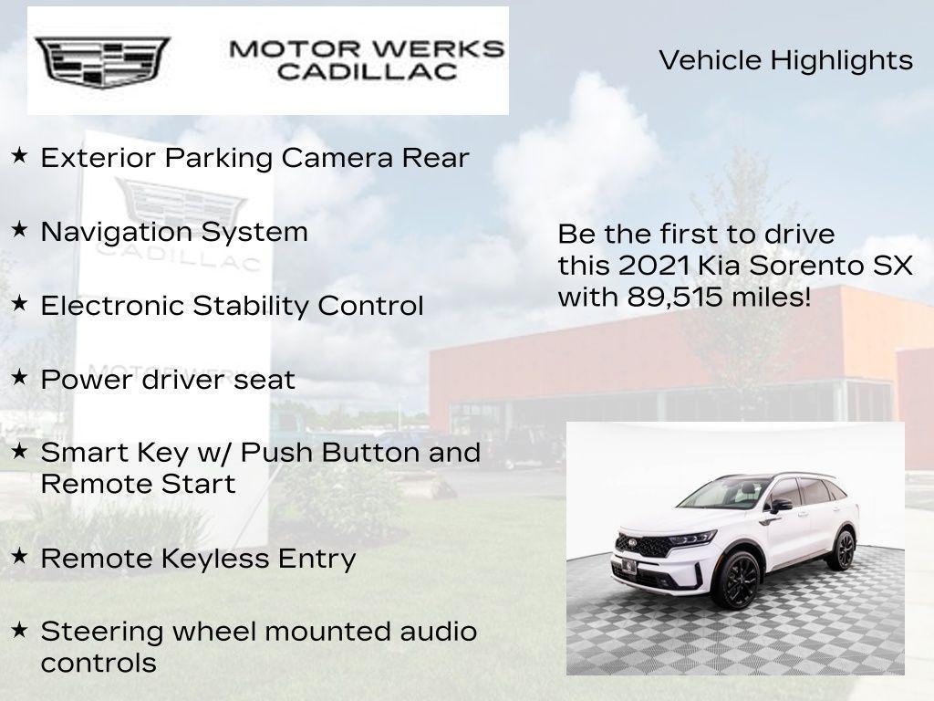 used 2021 Kia Sorento car, priced at $22,172