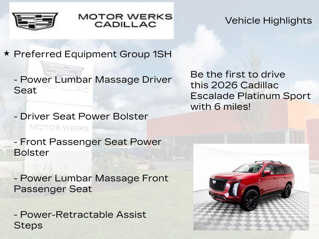 new 2026 Cadillac Escalade car, priced at $133,175