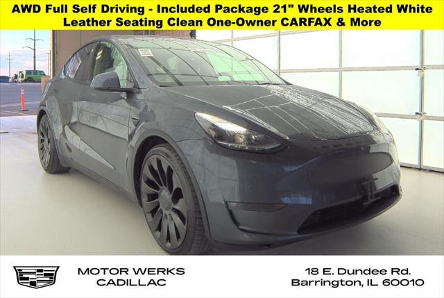 used 2022 Tesla Model Y car, priced at $34,995